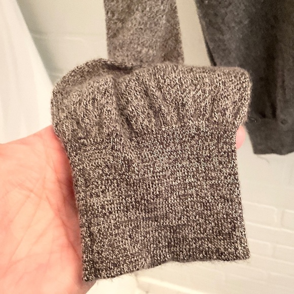 Frank & Oak Men’s Knit Sweater Wool Lighweight Soft High Neck Gray Minimalis M - Picture 7 of 12